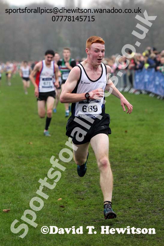 Junior men's European Cross Country Trials, Sefton Park, Liverpool. Photo: David T. Hewitson/Sports for All Pics